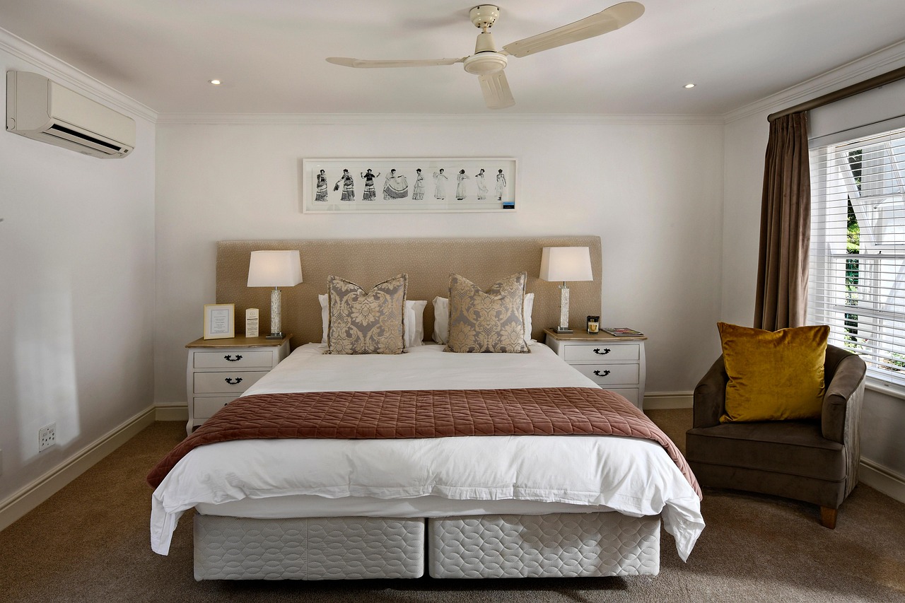 Zen slaapkamer met feng shui elementen. Zen slaapkamer met feng shui elementen.